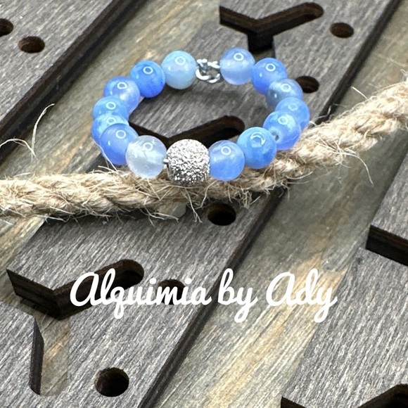 Alquimia Blue Beaded Ring - Picture 1 of 3